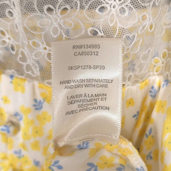 For Love and Lemons Daffodil Victoria’s Secret Mini Dress MEDIUM Yellow‎ Floral - Picture 16 of 16